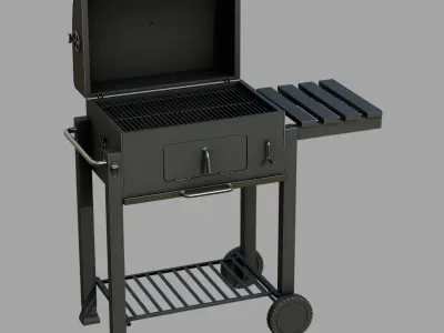 Barbecue Low-poly 3D model