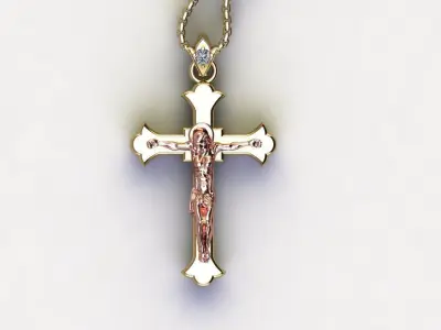 Jesus pendant 3D model