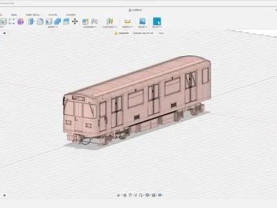 BVG Class A3L92 Train Exterior 3D Printing ready 3D print model