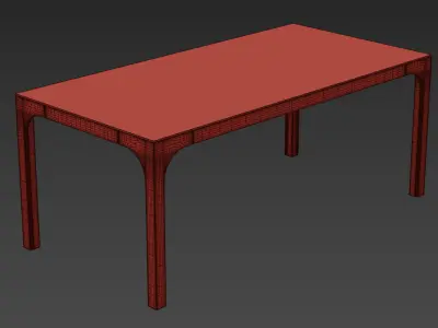 Cb2 Aqua Virgio Dining Table 3D model