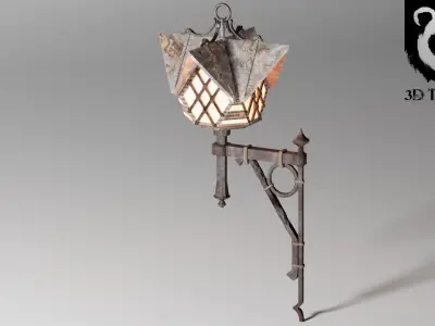 Streetlight Low-poly 3D model