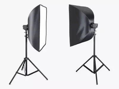 Studio Softbox Light M 1 3D model