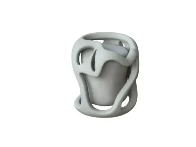 SciFi Shape Object Low Poly Low-poly 3D model 3