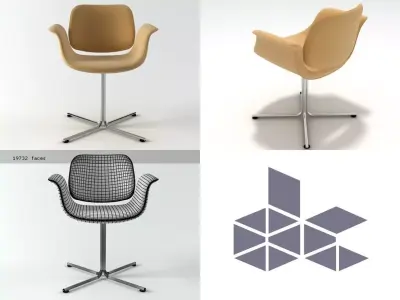 EJ 205 Flamingo Chair 3D model