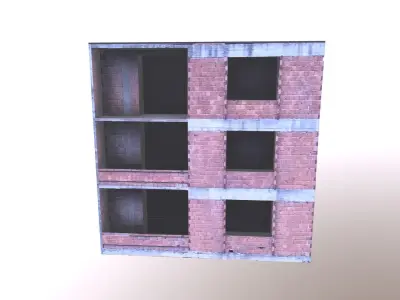 Architectural Building-8 Low-poly 3D model