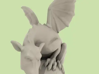 Dragon Statuette A 3D print model
