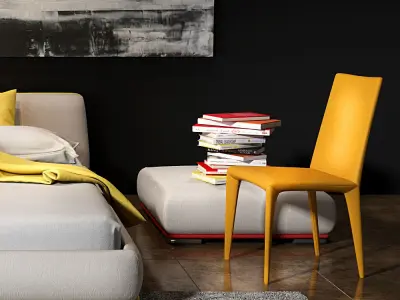 Bonaldo Amos bed 3D model