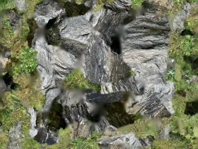 Big Mossy Boulder 3D model