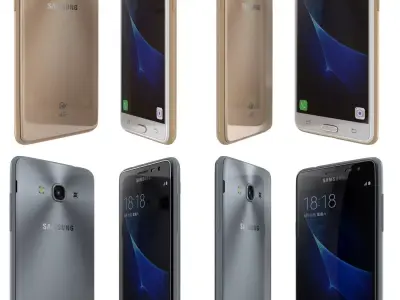 Samsung Galaxy J3 Pro Black And White 3D model