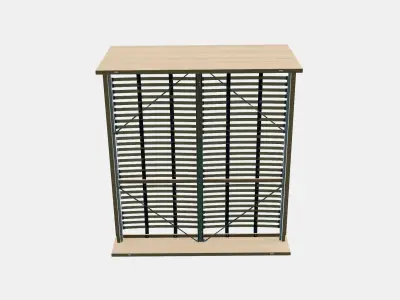 MALM Bed frame high 101 Low-poly 3D model