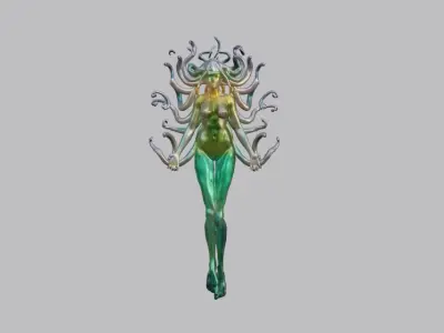Ethereal Medusa 3D Model 3D model