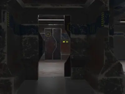 Old Y2J Interior Scene 3D model