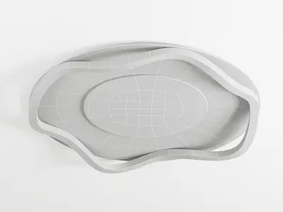 Minimaslist cloud shape ceiling lamp 3D model
