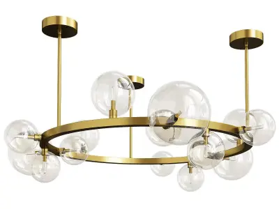 FOLKS CEILING GOLD Low-poly 3D model