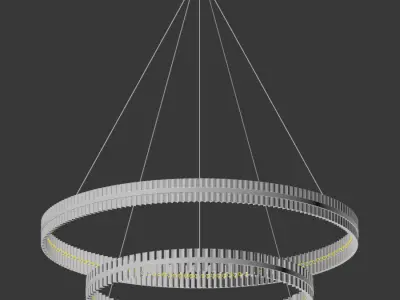 Saturno II Large Pendant 3D model
