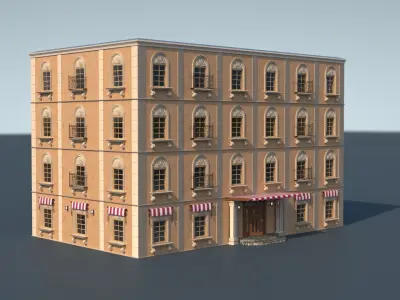 Modular Building 3D model purchase