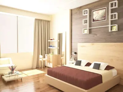window and wall decor Low-poly 3D model