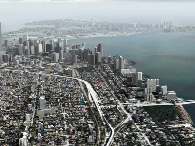 Miami City USA 3D model