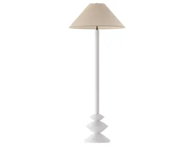 RH Pesaro Floor Lamp - Elegant Modern Lighting Design 3D model
