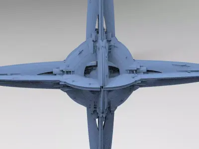 Floating Angel monolith Sci-fi Mass relay 2 3D model