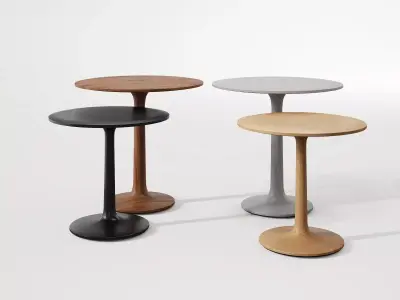 Turntable Couch Side Table 3D model