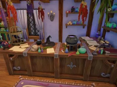 Stylized Fantasy Medieval Bundle Low-poly 3D model