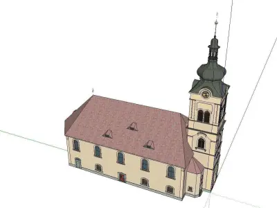 Architecture-Religion-God-Culture-Temple-0128 church 3D model