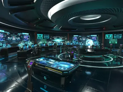 Sci Fi Interior Station 3D model