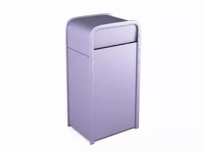 Trash Can 3D model 8