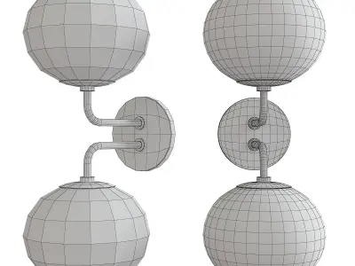 Mitzi Margot Double Wall Sconce Low-poly 3D model