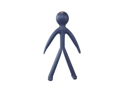 Stick Men v1 010 Low-poly 3D model
