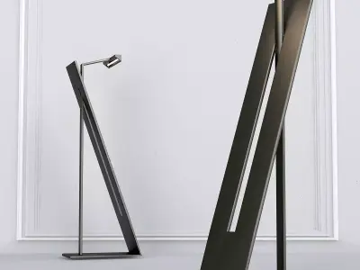 Fontaine Vertical 8 Light Chandelier 3D model