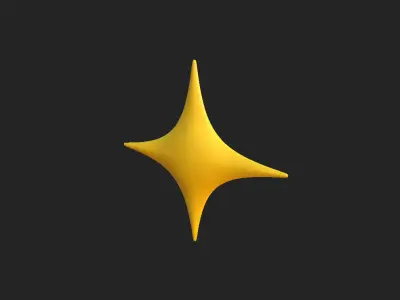 Sparkle Symbol 3D model