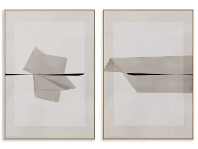 Abstract Painting Frame set 3D model 891