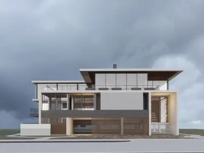 Modern House 3D model 30