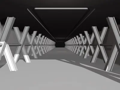 Game Corridor 3D model