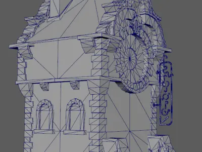 Next generation neon lights for building houses Low-poly 3D model