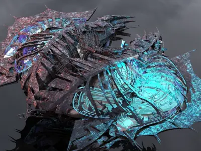 Deep Sea Stealth Ship 2 3D model