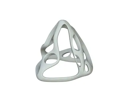 SciFi Cube Object No 59692 Low Poly Shape Low-poly 3D model
