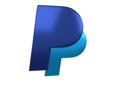 Paypal Logo v2 002 Free low-poly 3D model