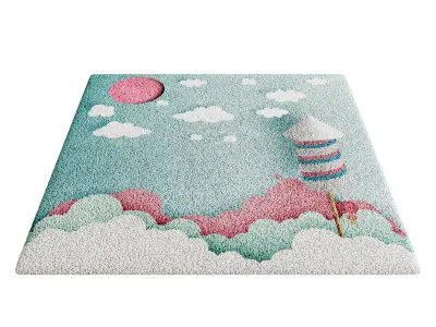 Kids Carpet Set 49 3D model