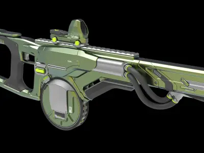 Concept Sci fi rifle 3D model purchase