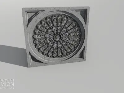 Rose window of Durham Cathedral 3D model