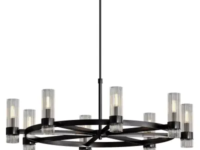 Barclay Large Chandelier 3D model