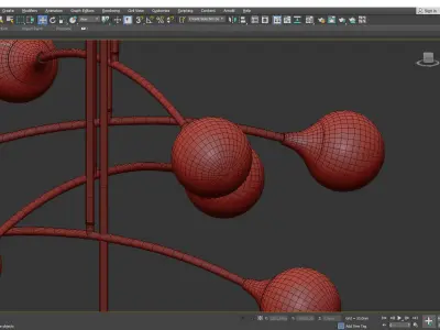MAYLIN chandelier Low-poly 3D model