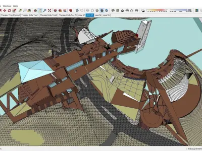 Sketchup Recreational and tourist complex 201 3D model