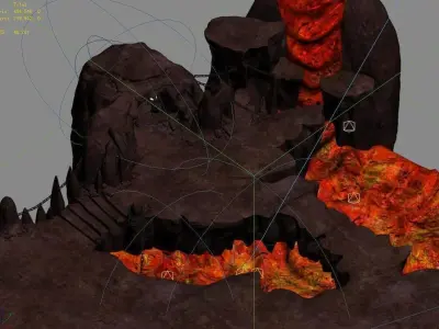 Hell - Stone Mountain - Magma 06 3D model