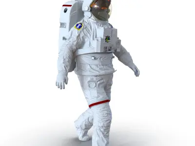  Extravehicular Mobility Unit without Visor Rigged for Cinema 4D 