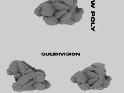 Scifi hard surface kitbash 3D model