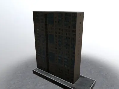 Prague Building7 Low-poly 3D model